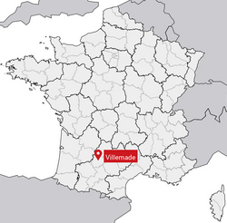 Localisation Villemade sur carte de France